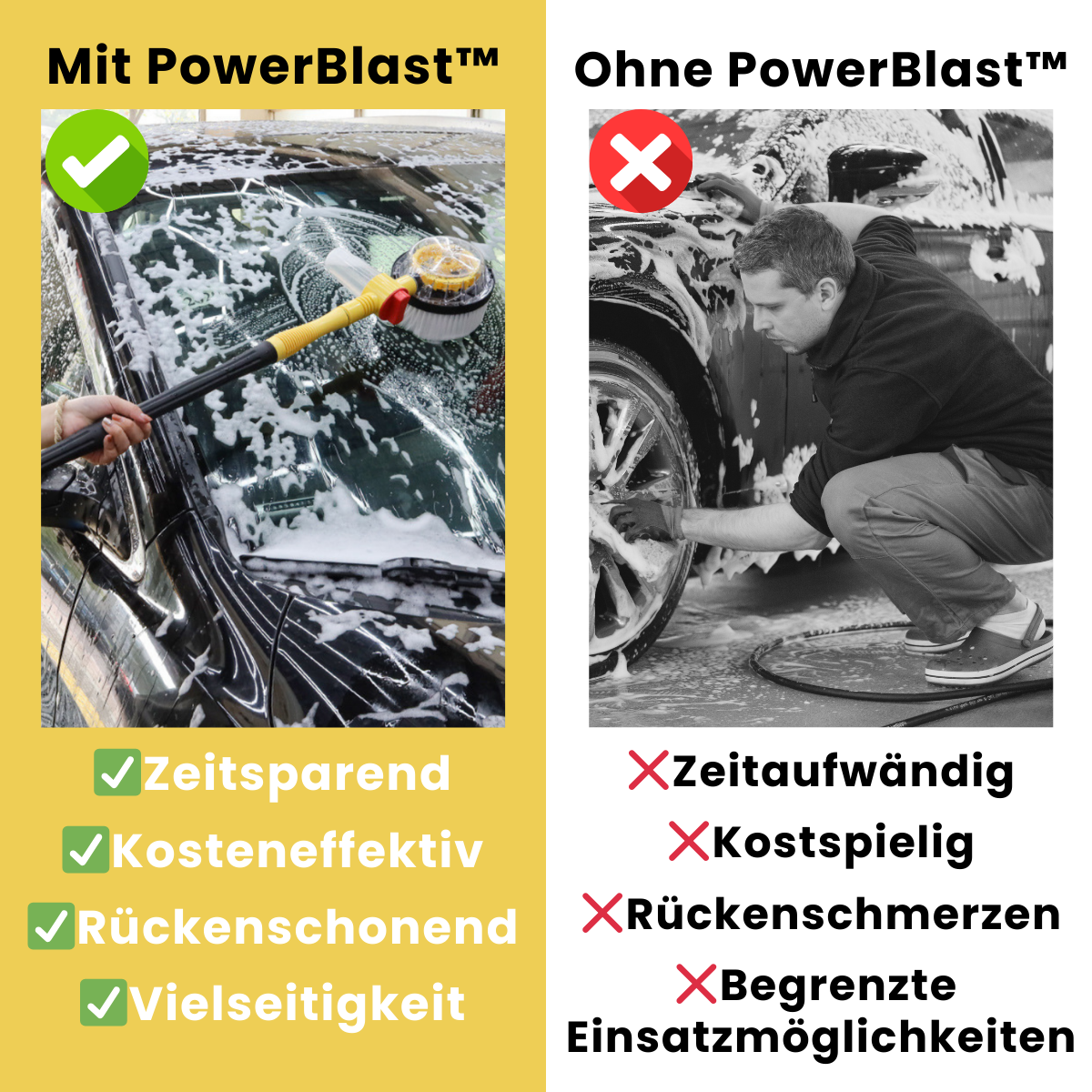 PowerBlast™ - Professionelle Reinigung, überall und jederzeit