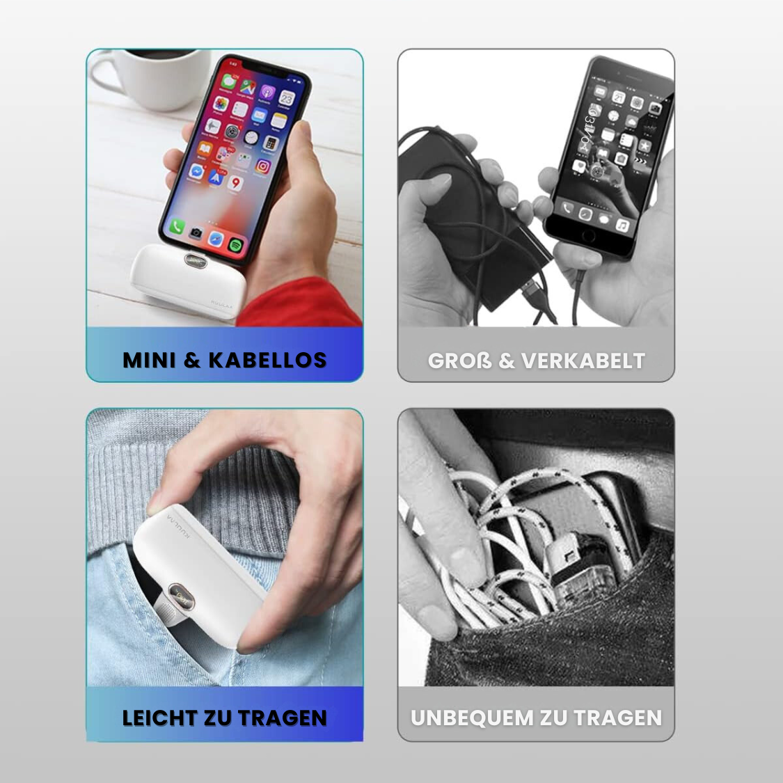 MiniPowerBank™ - Die kompakte Powerquelle für alle Situationen