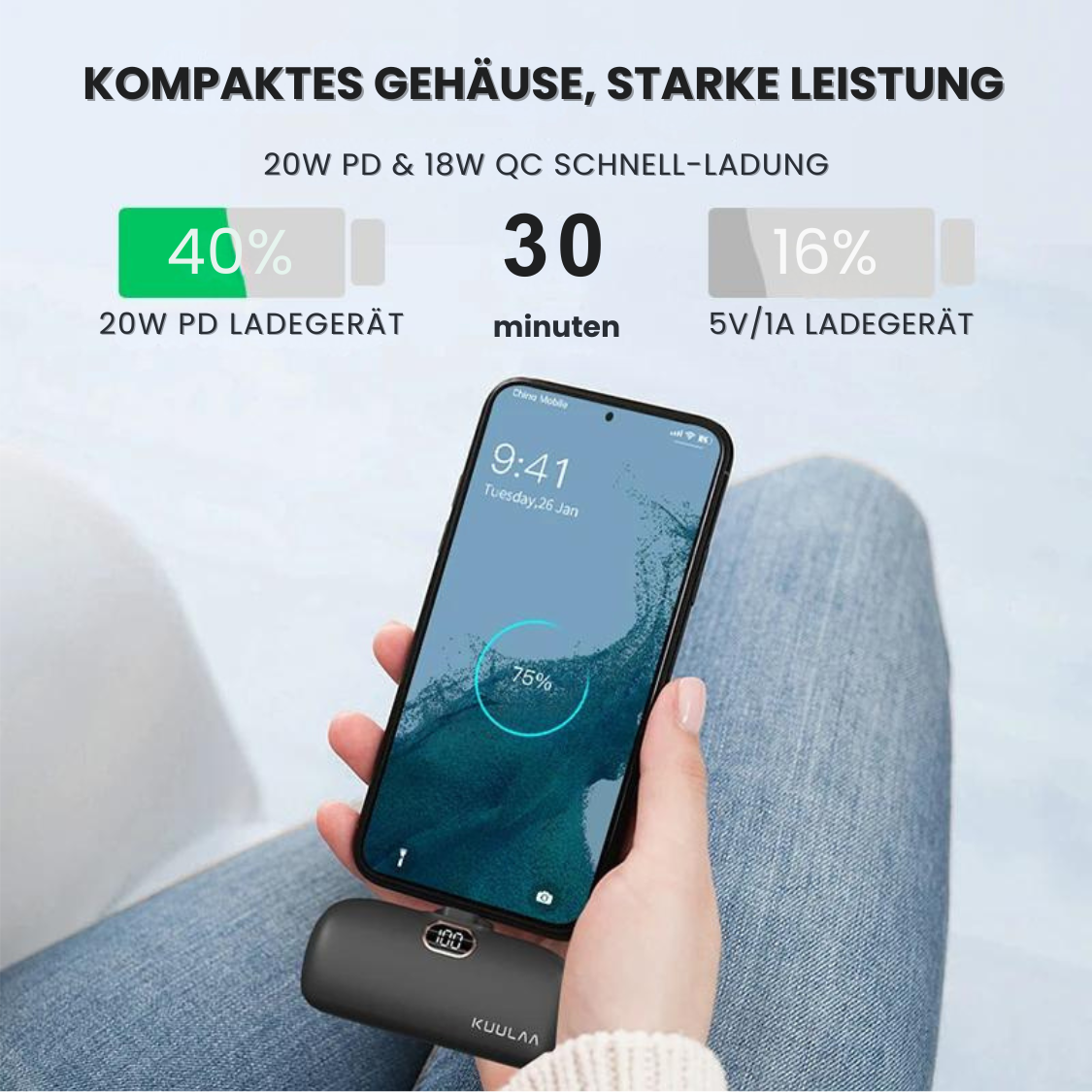 MiniPowerBank™ - Die kompakte Powerquelle für alle Situationen