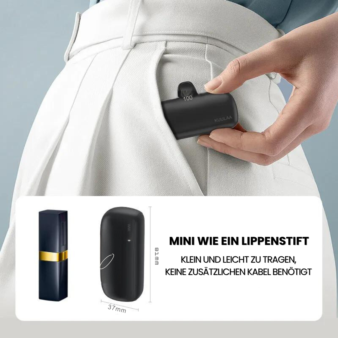 MiniPowerBank™ - Die kompakte Powerquelle für alle Situationen